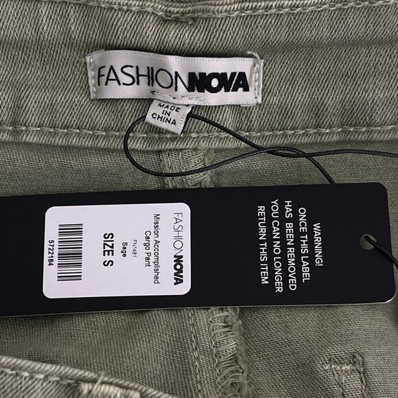 New Fashion Nova Mission Accomplished Cargo Pant Women's Size Small - Picture 3 of 9